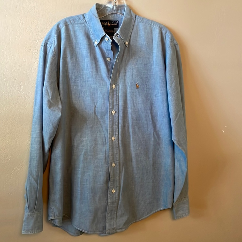 Ralph Lauren button down light blue  shirt